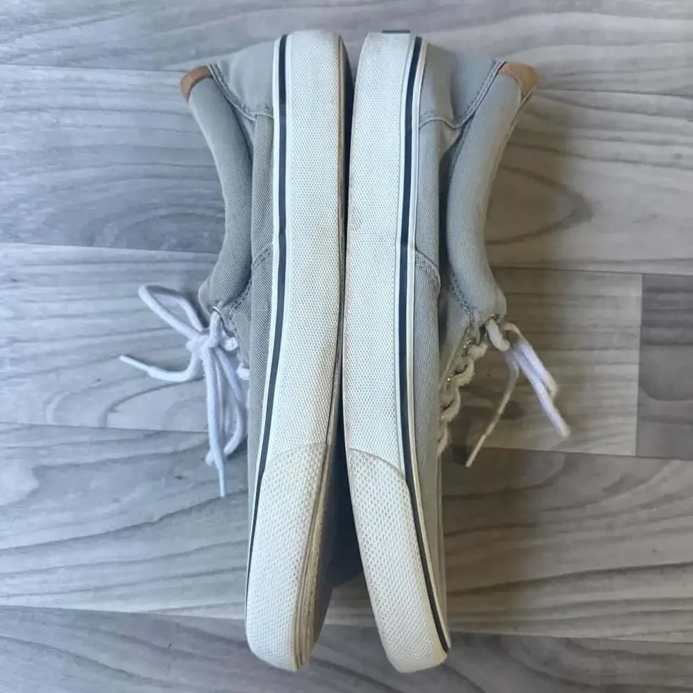 Sperry Top-Sider STS22045 Grey Canvas Sneakers Mens 11